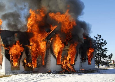 Winter House Fire